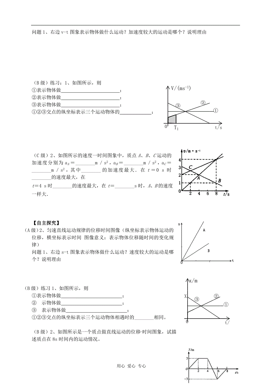 高中物理 10运动图象导学案 必修1.doc_第2页