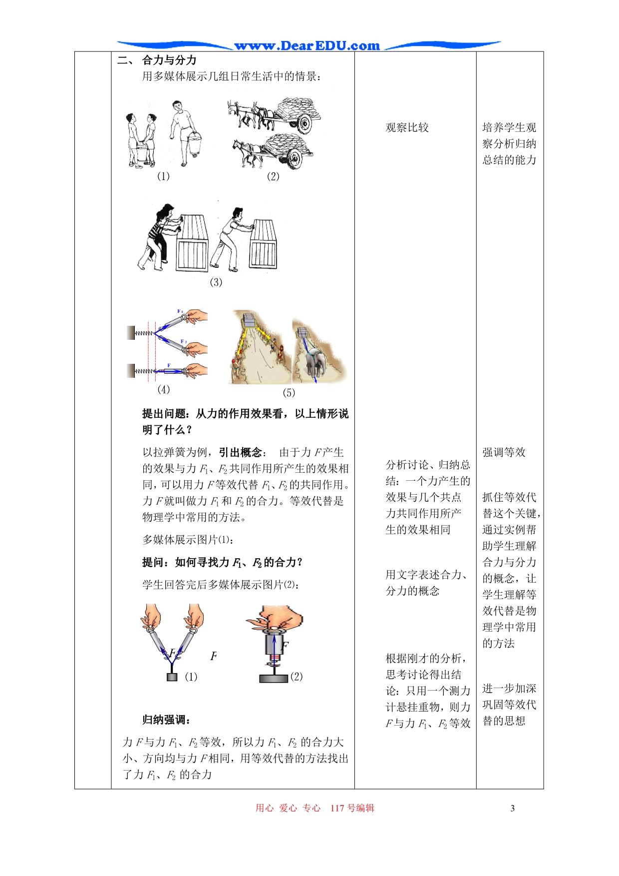 新课改教学案例力的合成 .doc_第3页