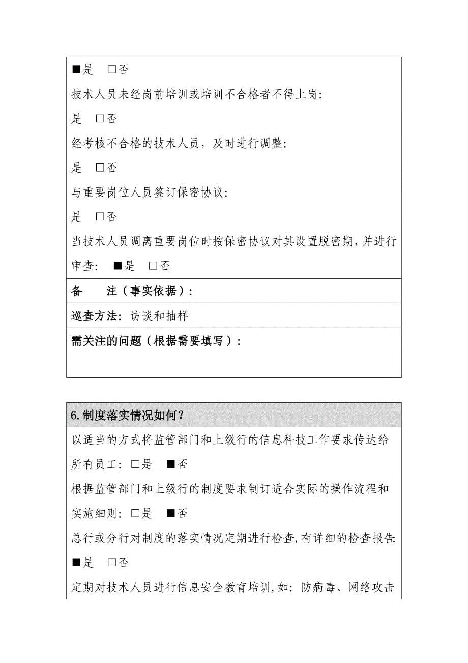 （风险管理）农发行山东省分行商业银行分支机构信息科技风险快速巡_第5页