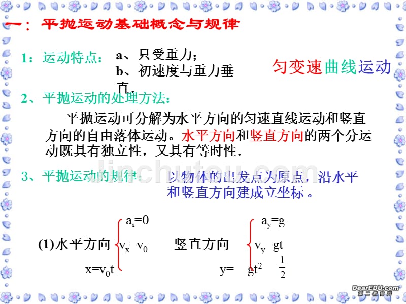 平抛运动高三物理复习公开课 .ppt_第2页