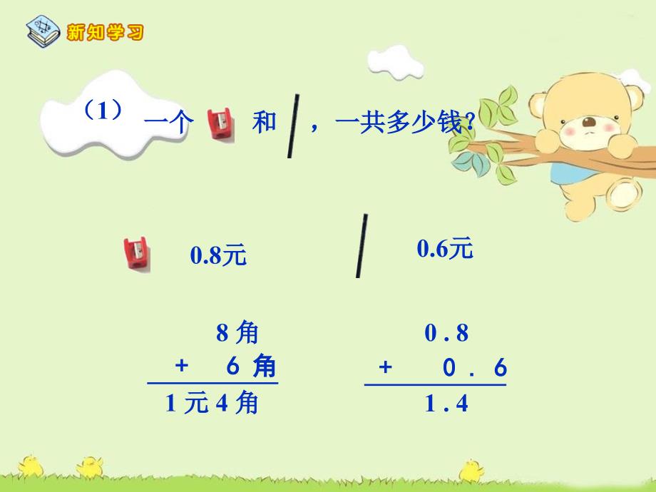 小学三年级下册数学第七单元简单的小数加、减法课件、北师大《小数除法》复习_第3页