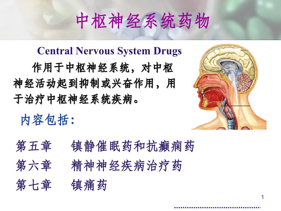 药物化学-镇静催眠抗癫痫ppt课件_第1页