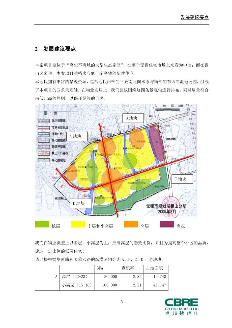 （房地产项目管理）世邦魏理仕无锡锡山某房地产大盘项目定位分析_第5页