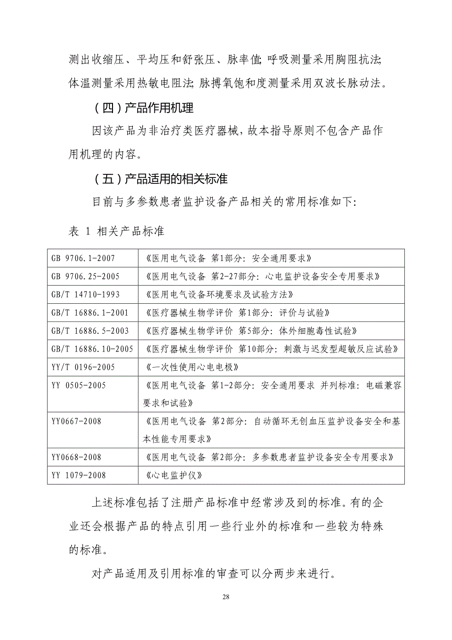 （产品管理）多参数患者监护设备(第二类)产品注册技术审查指导原则_第4页