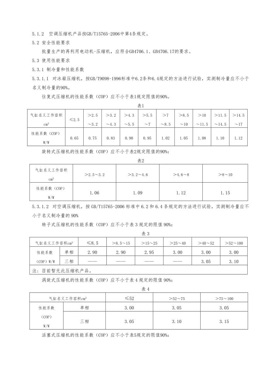 再利用家电安全性能技术要求第6部分_电动机_压缩机_浙江_第5页