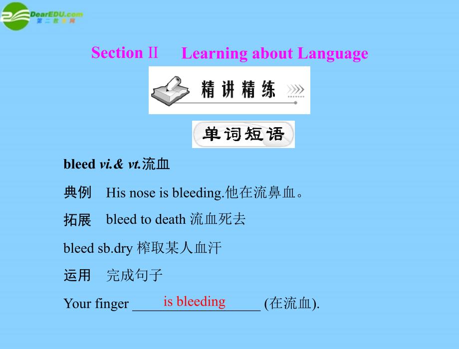 高中英语Unit5SectionⅡLearningaboutLanguage新人教必修5.ppt_第1页