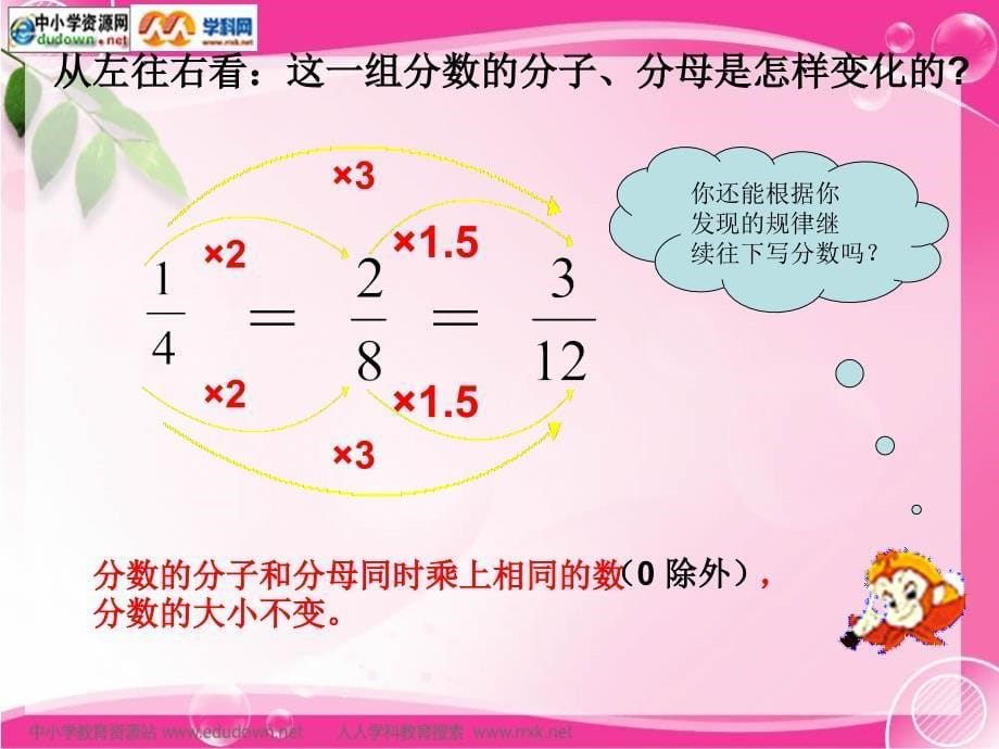 北师大版数学第九册《分数的基本性质》课件2、北师大《小数除法》复习_第5页