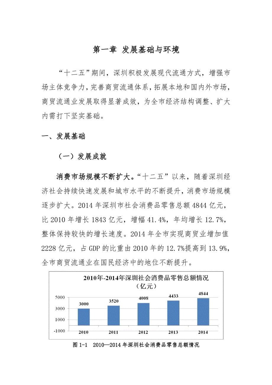 深圳市商贸流通业发展“十三五”规划_第5页