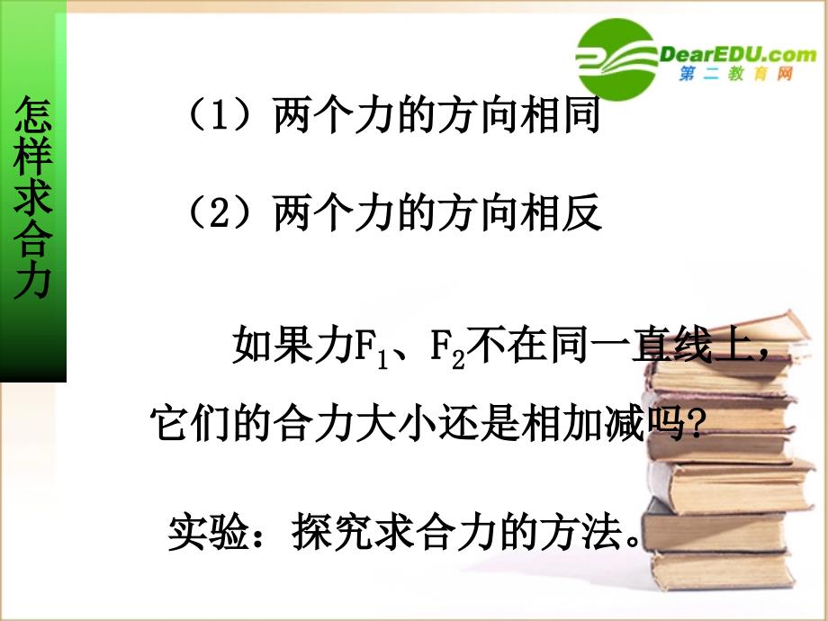 高中物理：怎样求合力沪科必修1.ppt_第4页