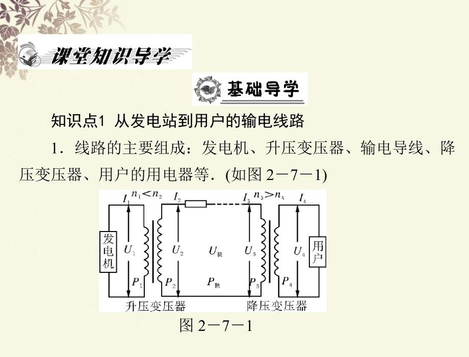 高中物理 2.7 远距离输电 粤教选修32.ppt_第2页