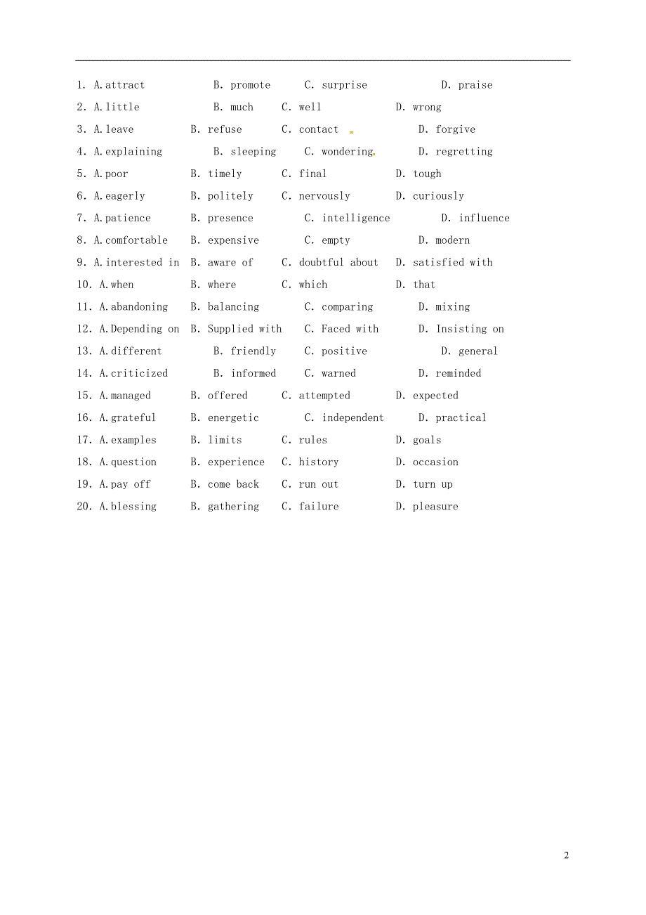 吉林长春高一英语暑假作业.doc_第2页