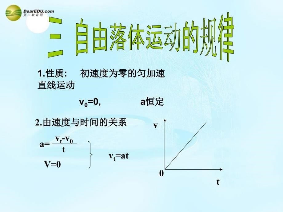 陕西渭南高中物理 2.2 自由落体运动的规律 沪科必修1.ppt_第5页