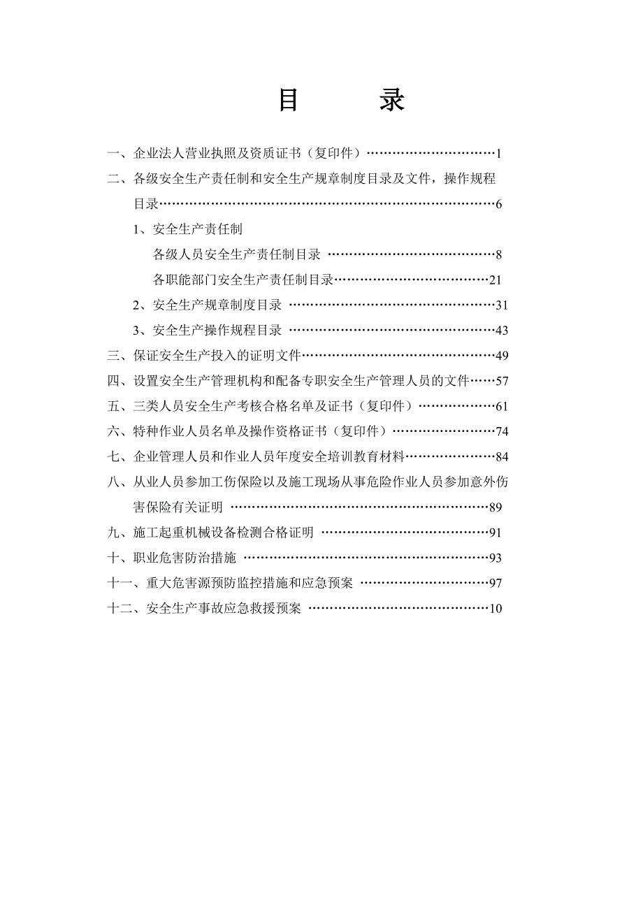 （安全生产）2020年安全生产许可证申办全套资料_第2页