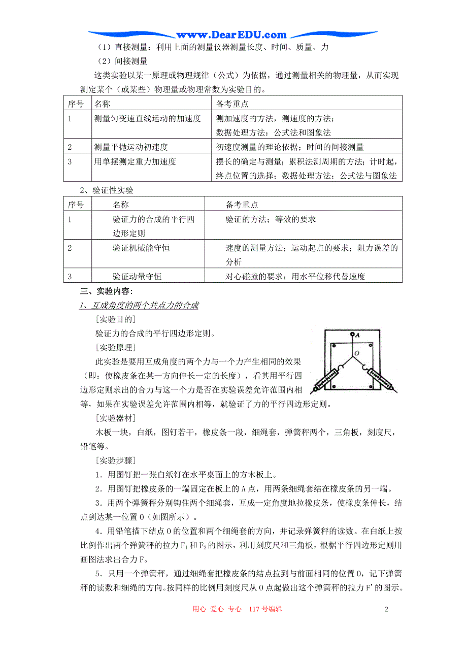 高考物理复习力学实验 .doc_第2页