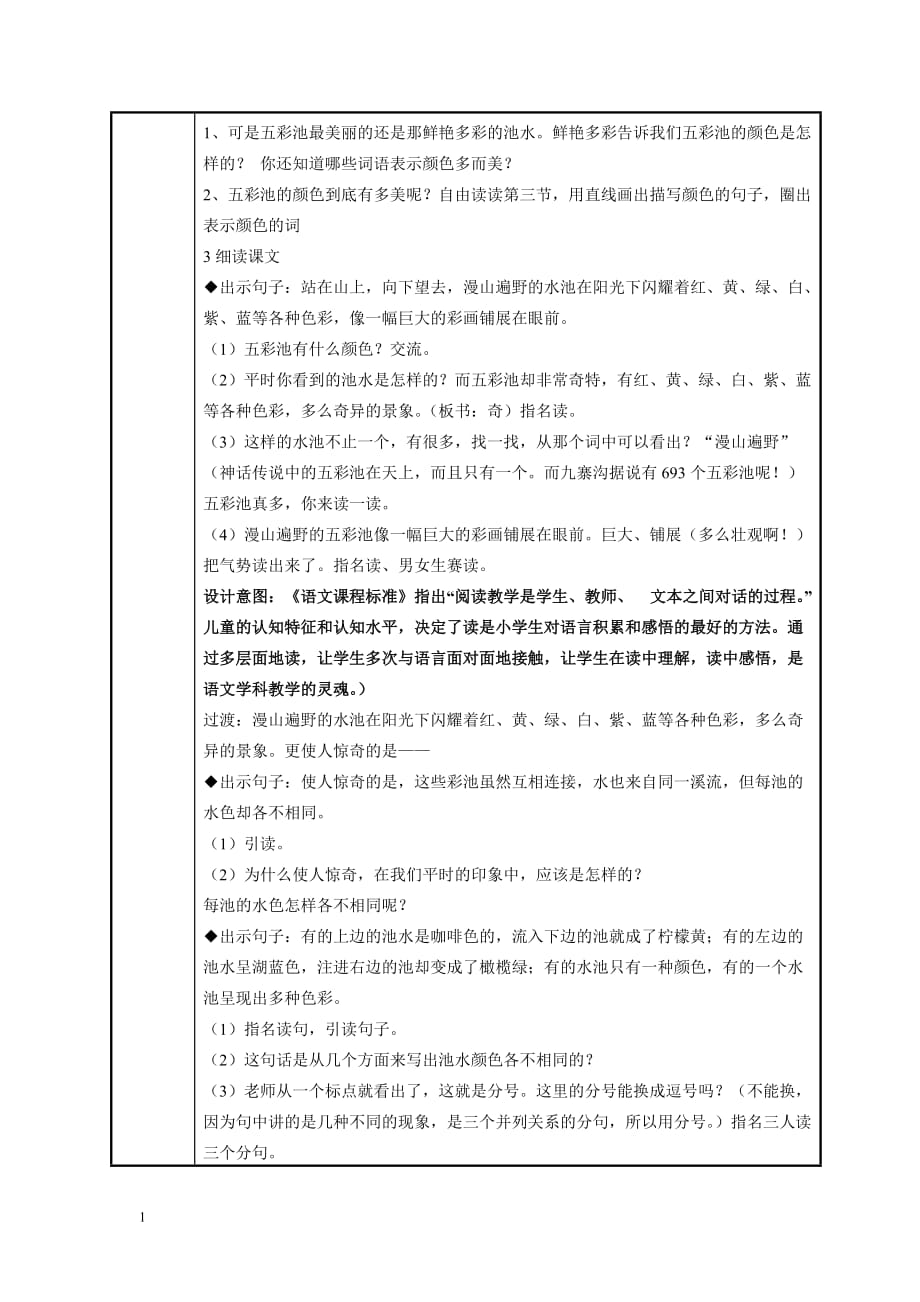 《五彩池》教学设计 (2)教学幻灯片_第2页