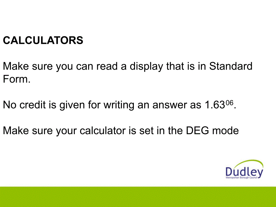 IGCSE-数学考试注意要点讲课教案_第4页