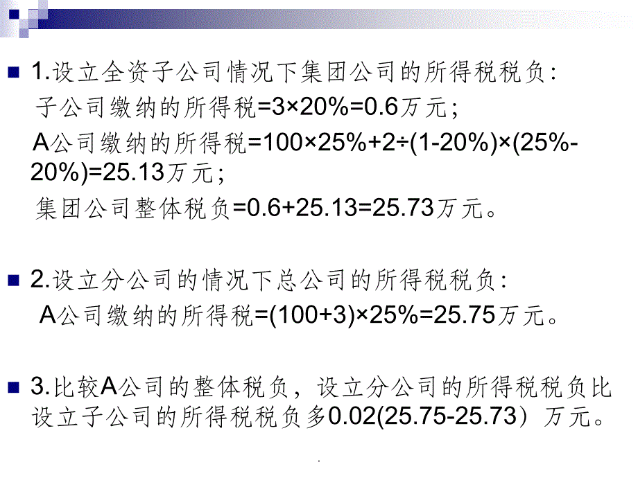 企业所得税筹划案例ppt课件_第4页