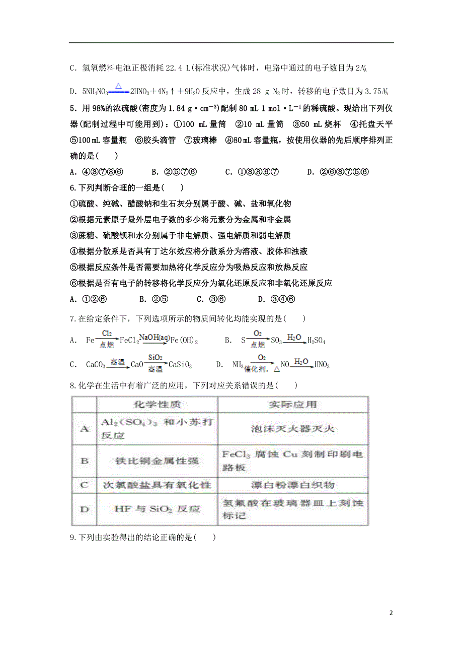 内蒙古高三化学第一次月考.doc_第2页