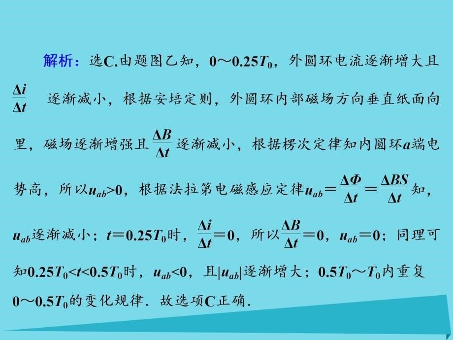 高考物理大一轮复习热点集训9电磁感应中的图象问题.ppt_第5页