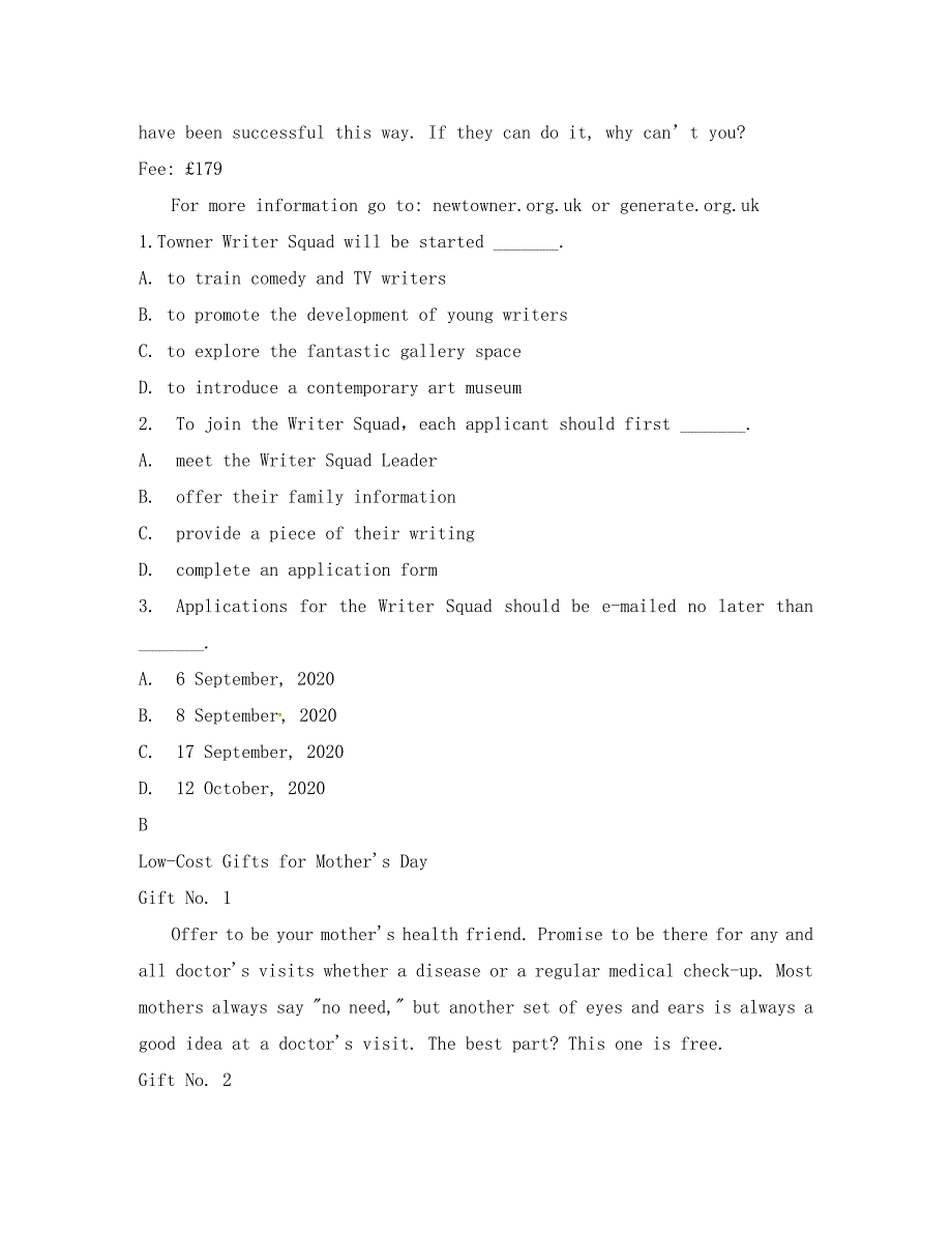 黑龙江省哈尔滨师范大学青冈实验中学校2020学年高一英语下学期开学考试试题_第3页