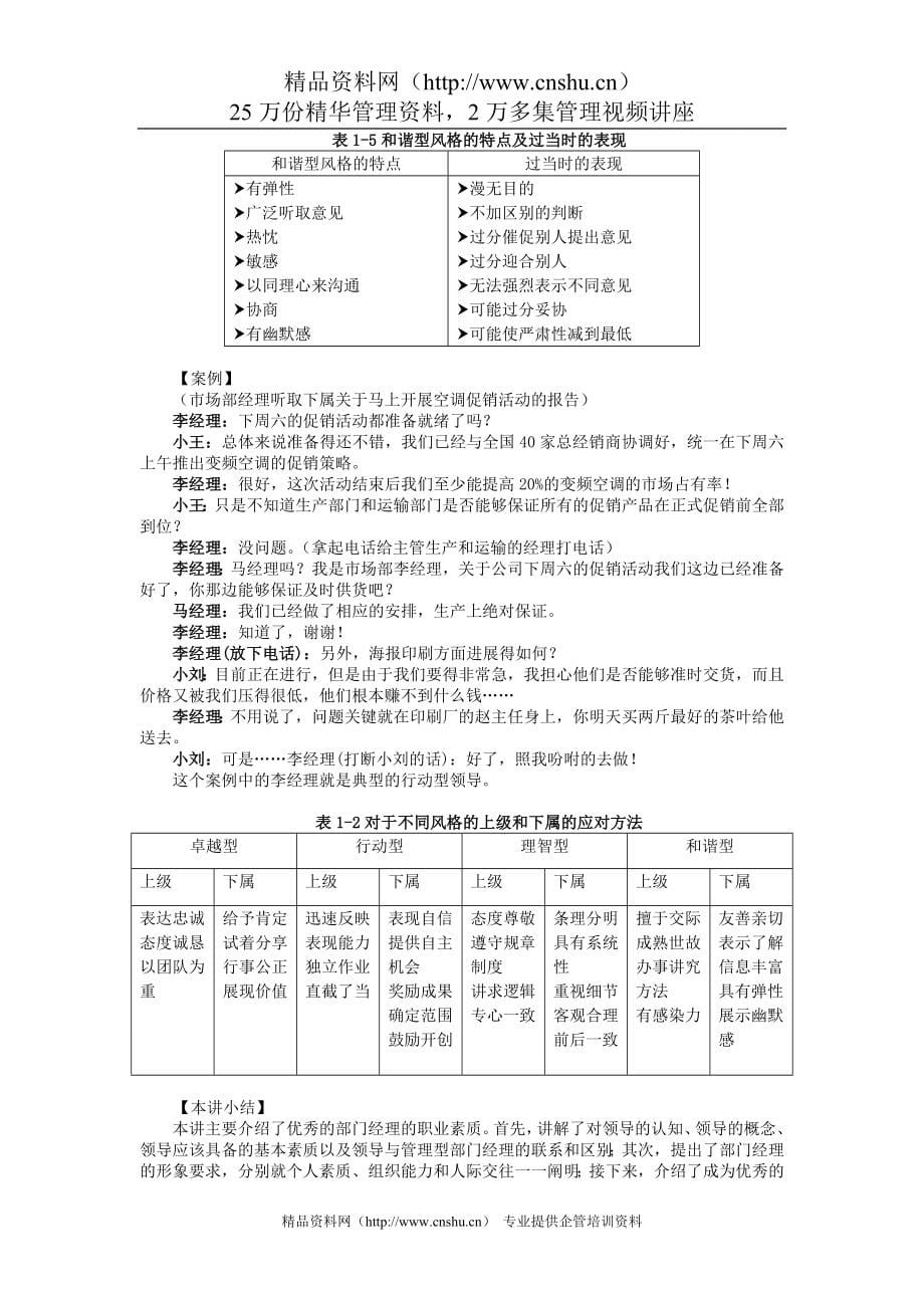 （培训体系）2020年如何做一名优秀的部门经理培训讲义_第5页