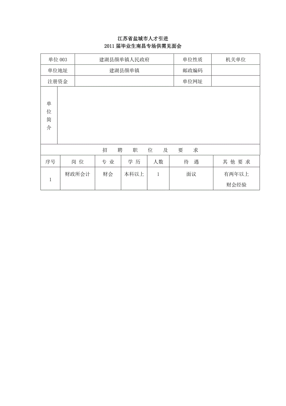 （员工管理）江苏省盐城市人才引进届毕业生南昌专场供需见面会_第3页