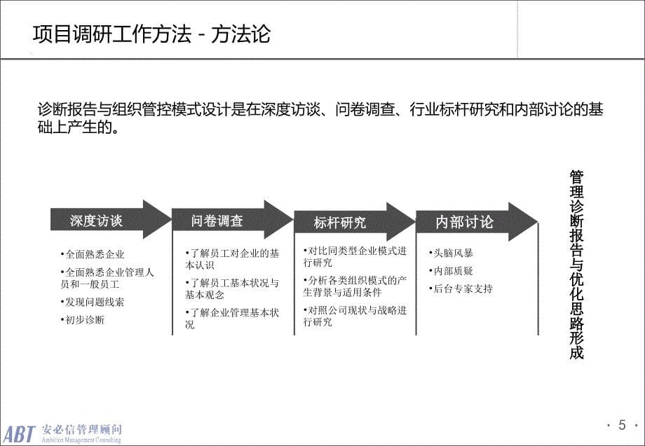 安必信顾问管理咨询项目诊断报告(样本)复习课程_第5页