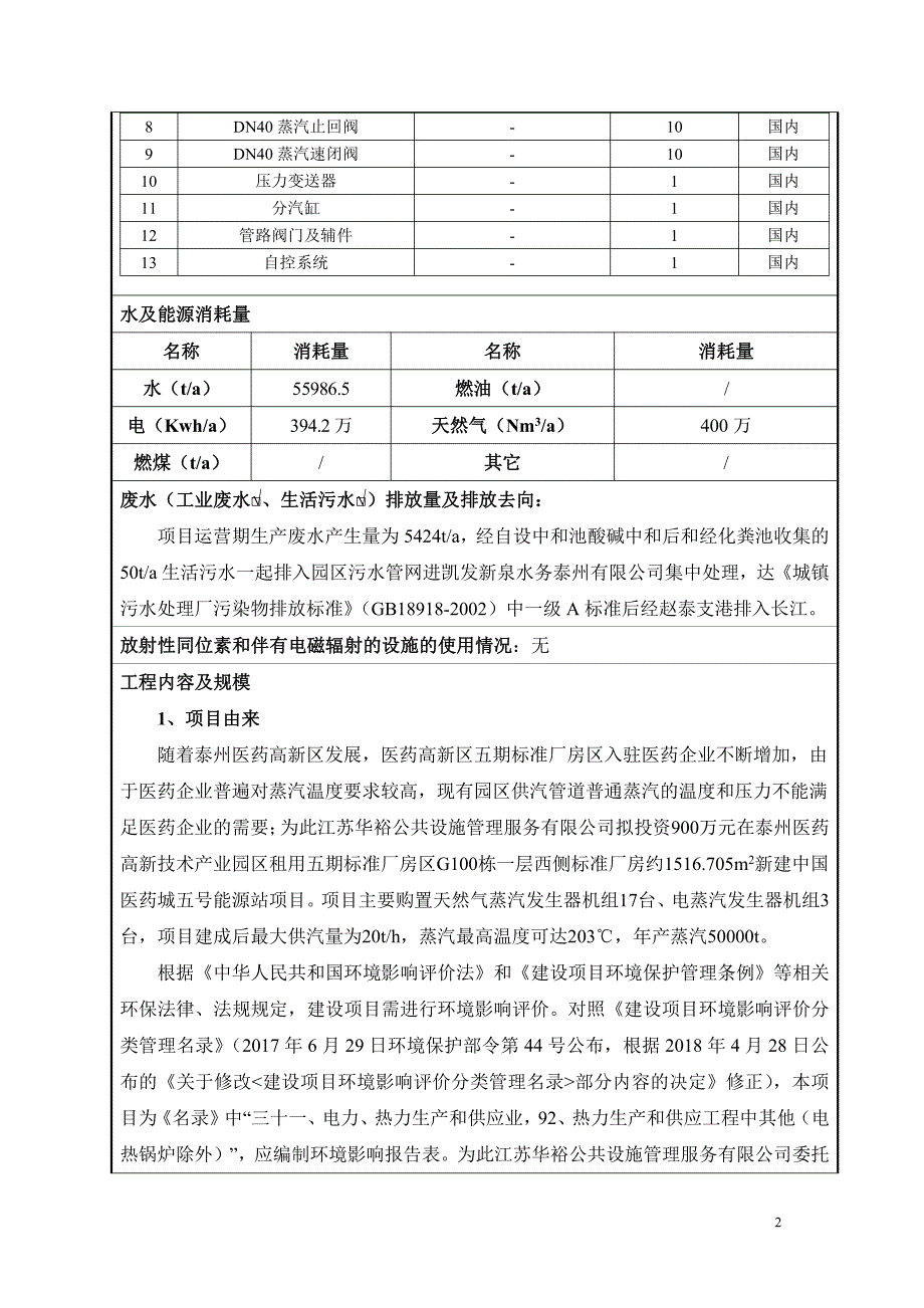 中国医药城五号能源站环评报告表_第4页