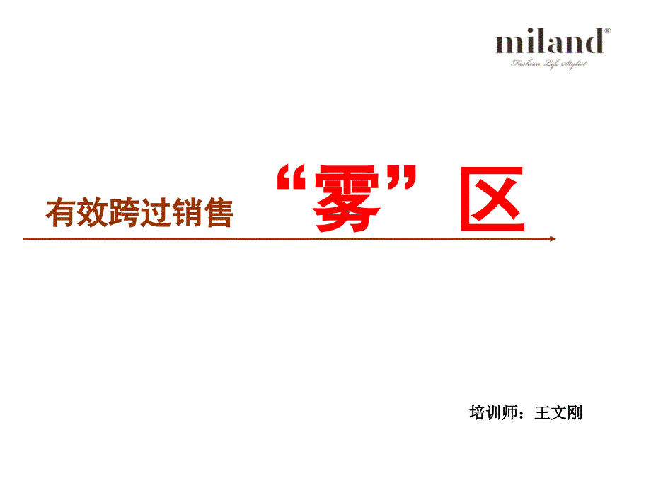 有效跨过销售“雾”区(王文刚)_第1页