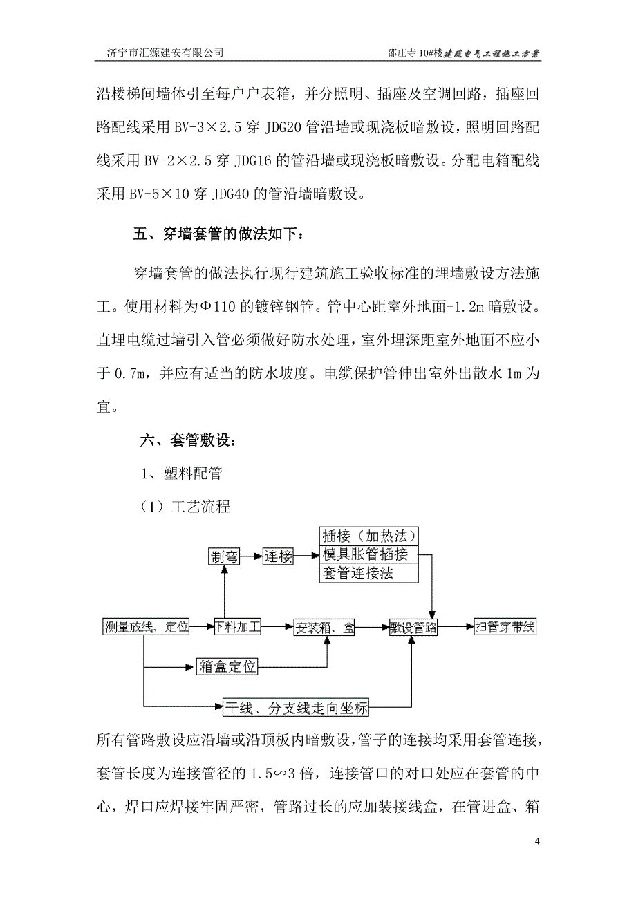 楼电气工程施工方案_第4页