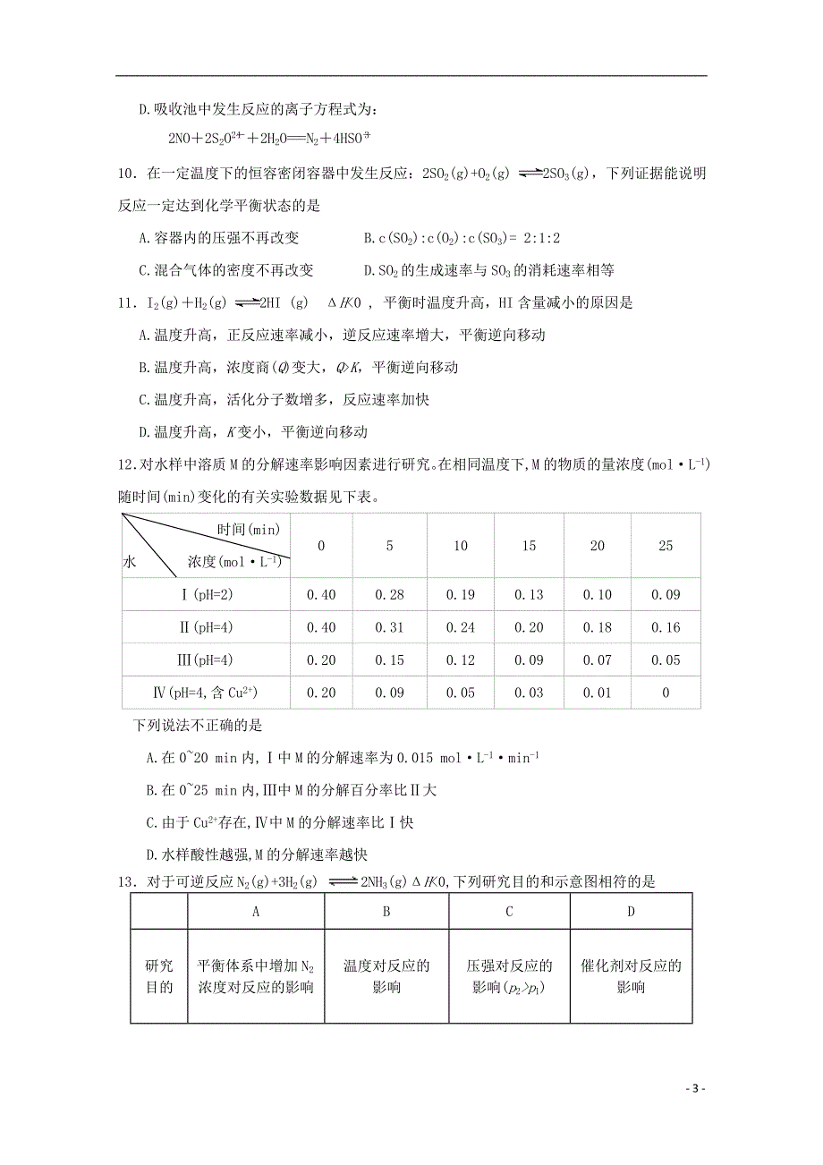 福建长汀、等六校2020高二化学期中联考.doc_第3页