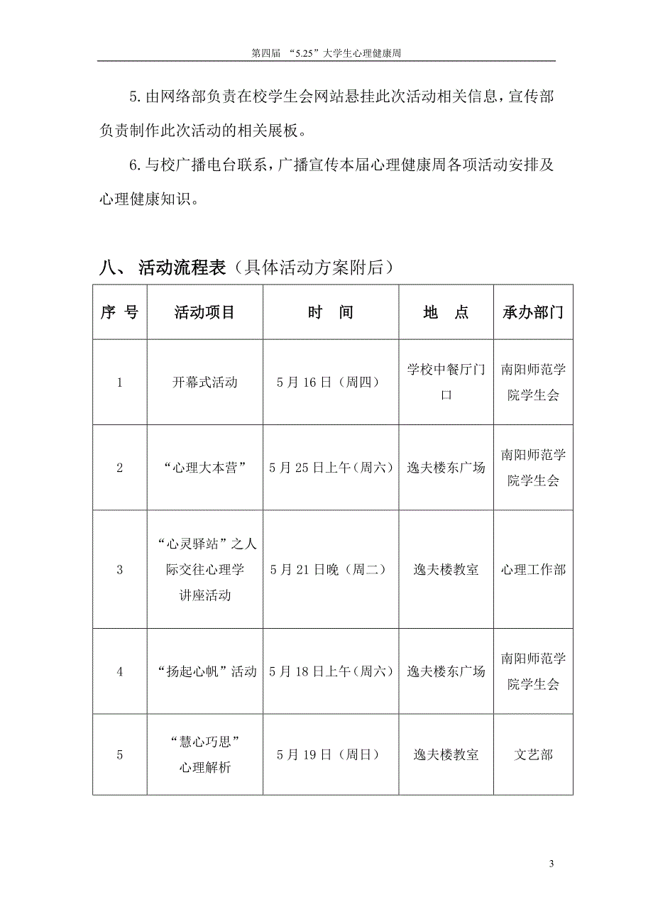 （营销策划）南阳师院第四届大学生心理健康周策划_第4页