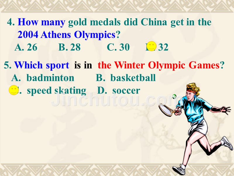 高中英语：unit2theOlympicgamesWarmingupandreading课件新人教必修.ppt_第5页