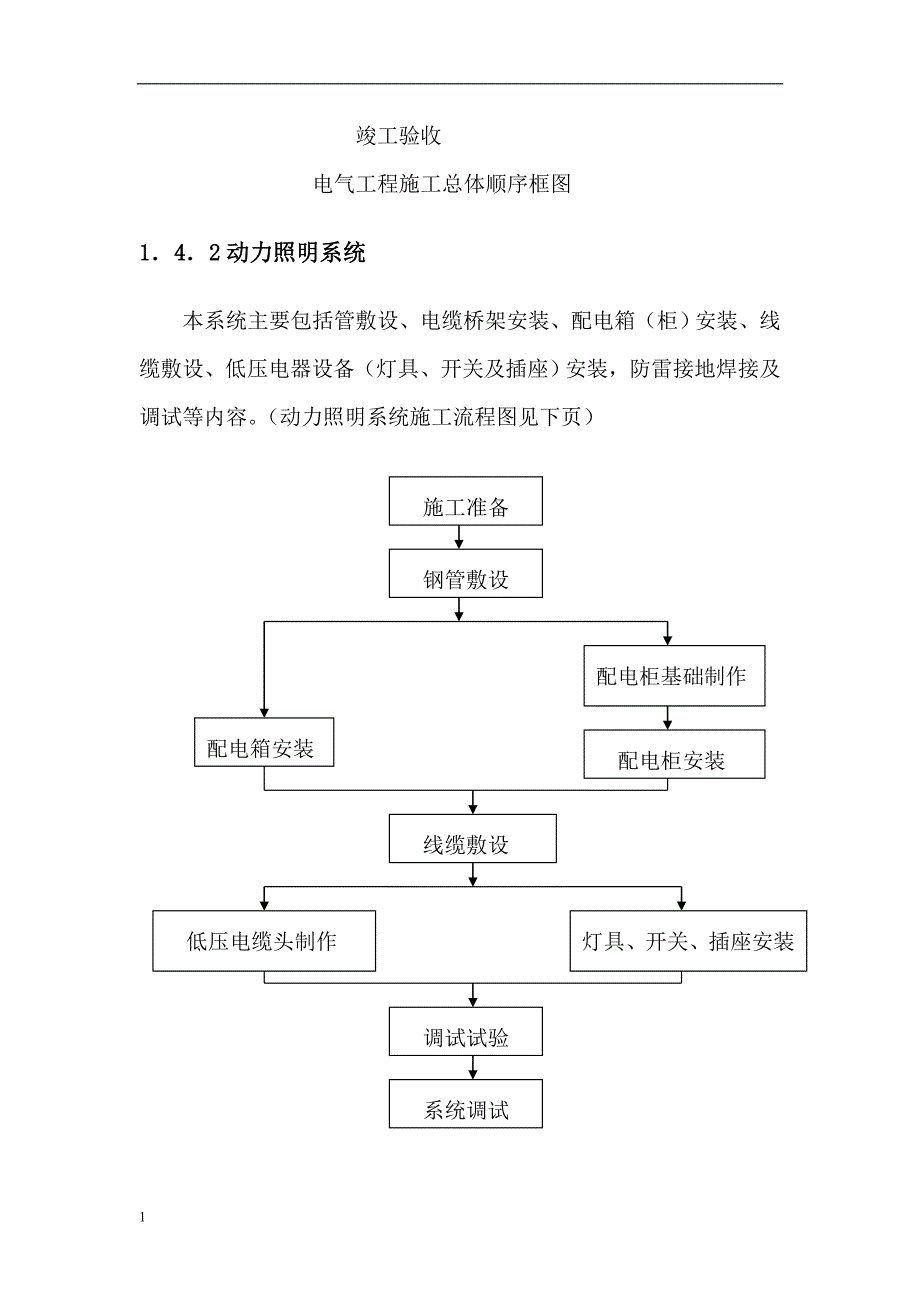 电气安装施工组织设计教学材料_第2页