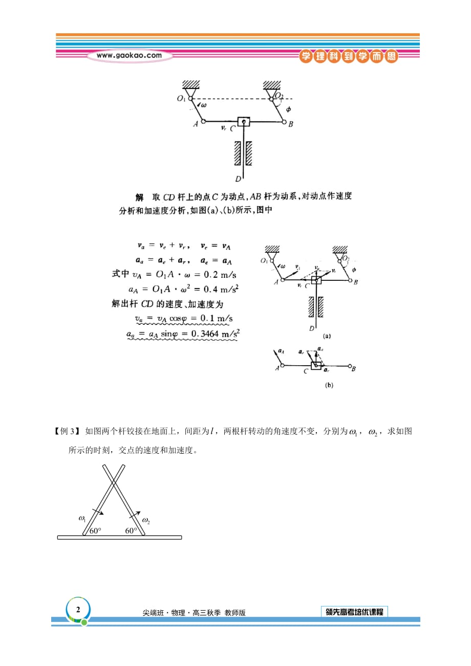 高三物理竞赛第13讲-教师版运动和力的复习2_第2页