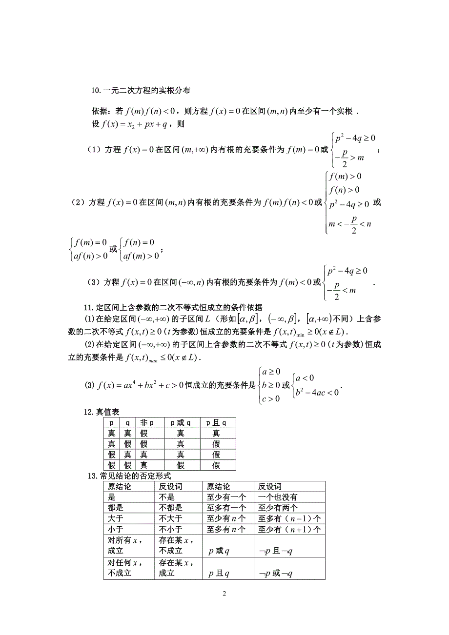 尖子生高考数学精品笔记_第2页