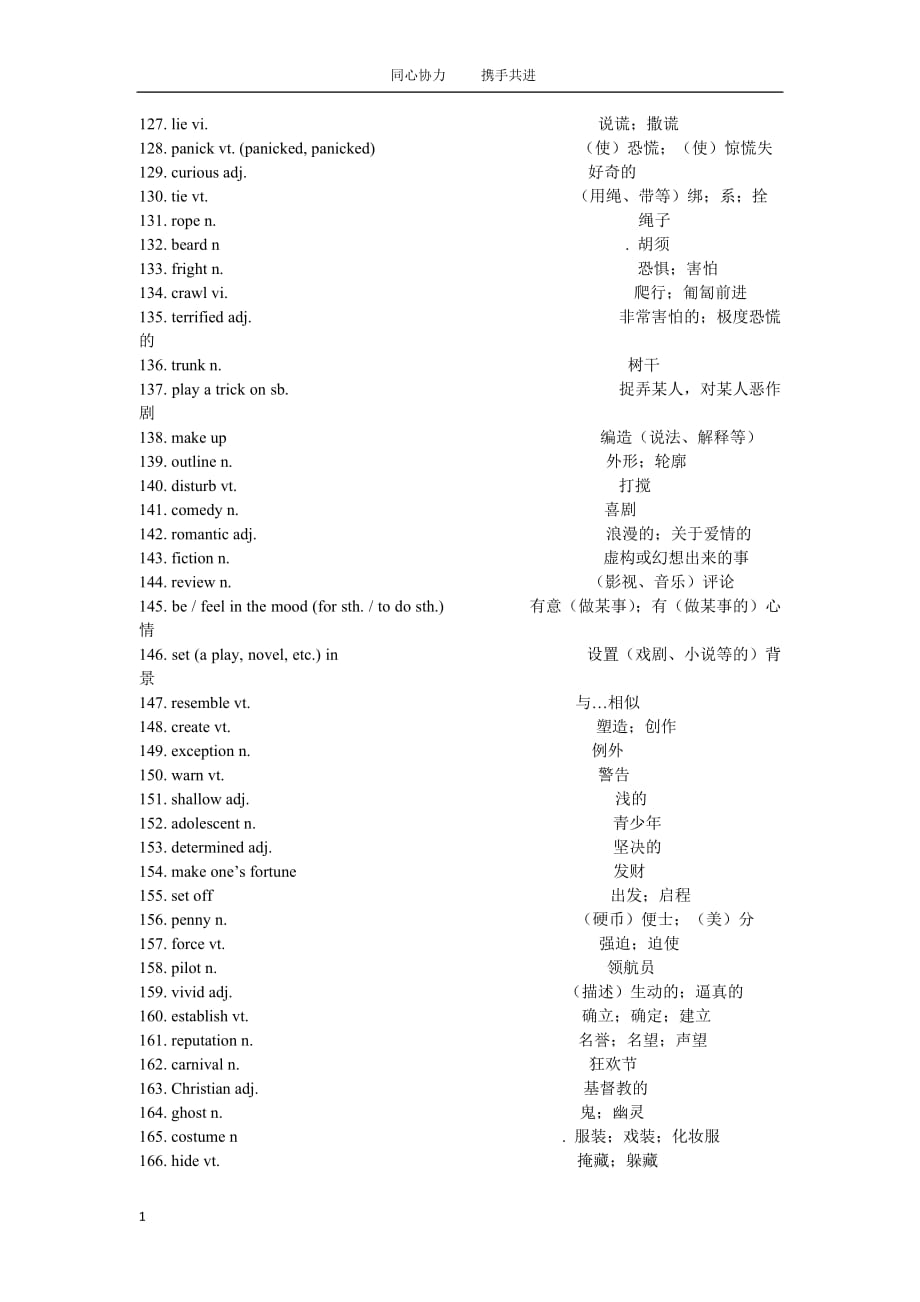 高中英语必修五单词表资料教程_第4页