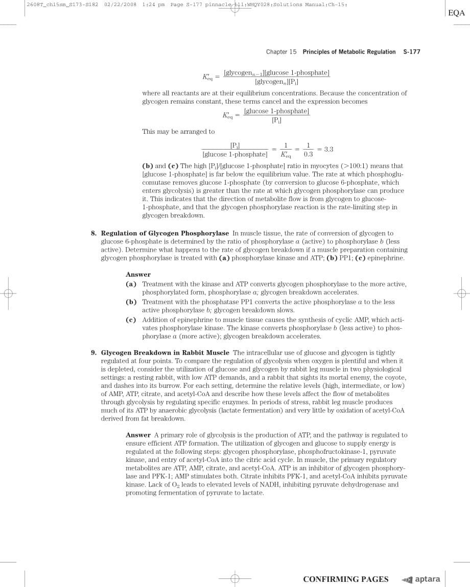 Lehninger_Principles_of_Biochemistry_习题答案chapter_15_第5页