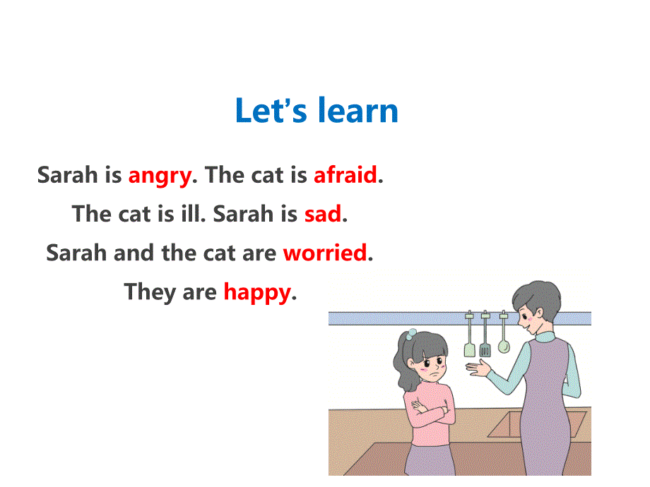 人教PEP六年级上册英语Unit 6 How do you feel -Part A Let’s learn课件_第2页