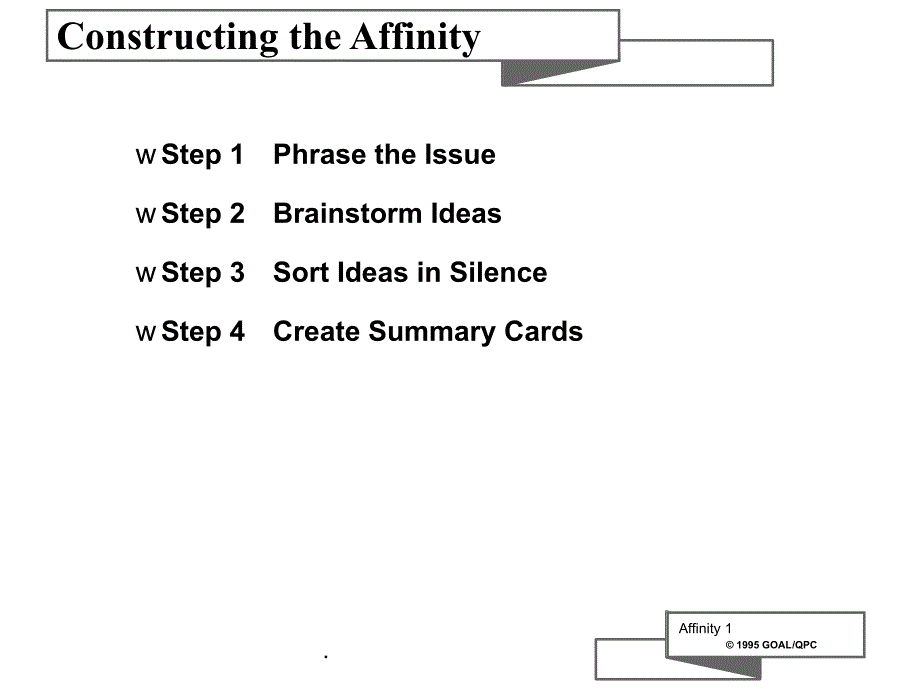 Affinity 亲和图 质量管理工具_第1页