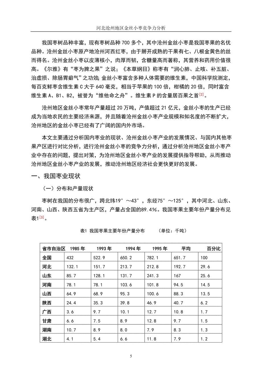 （职业经理培训）河北沧州地区金丝小枣竞争力分析_第5页
