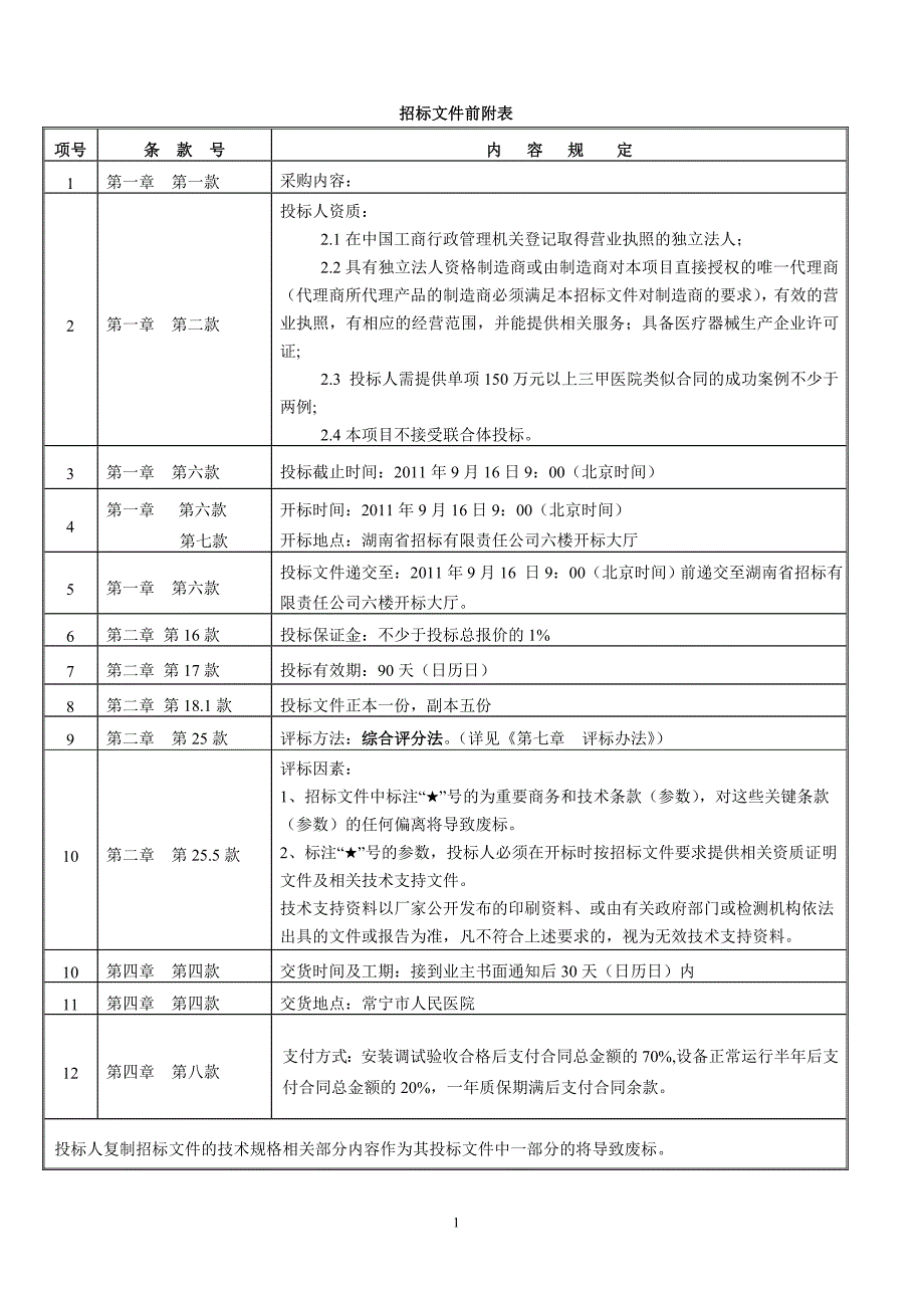 （招标投标）常宁病床等招标文件(最终稿)_第2页