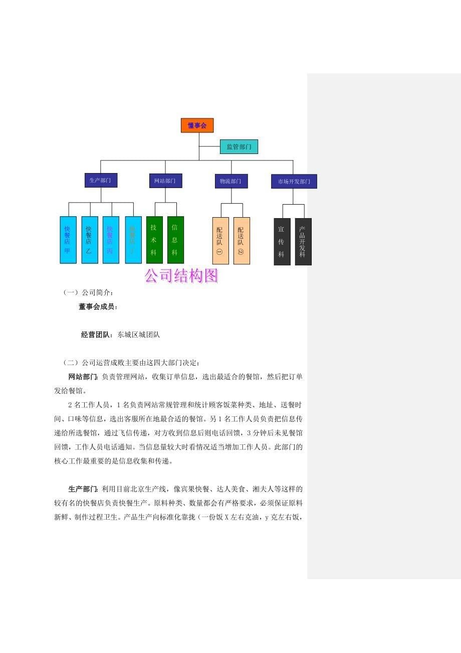 （创业指南）快餐店创业计划方案_第5页