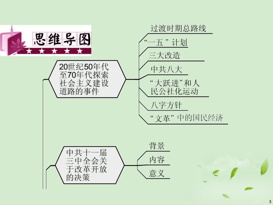 福建高考历史二轮复习 第14讲 中国特色社会主义建设道路.ppt_第3页