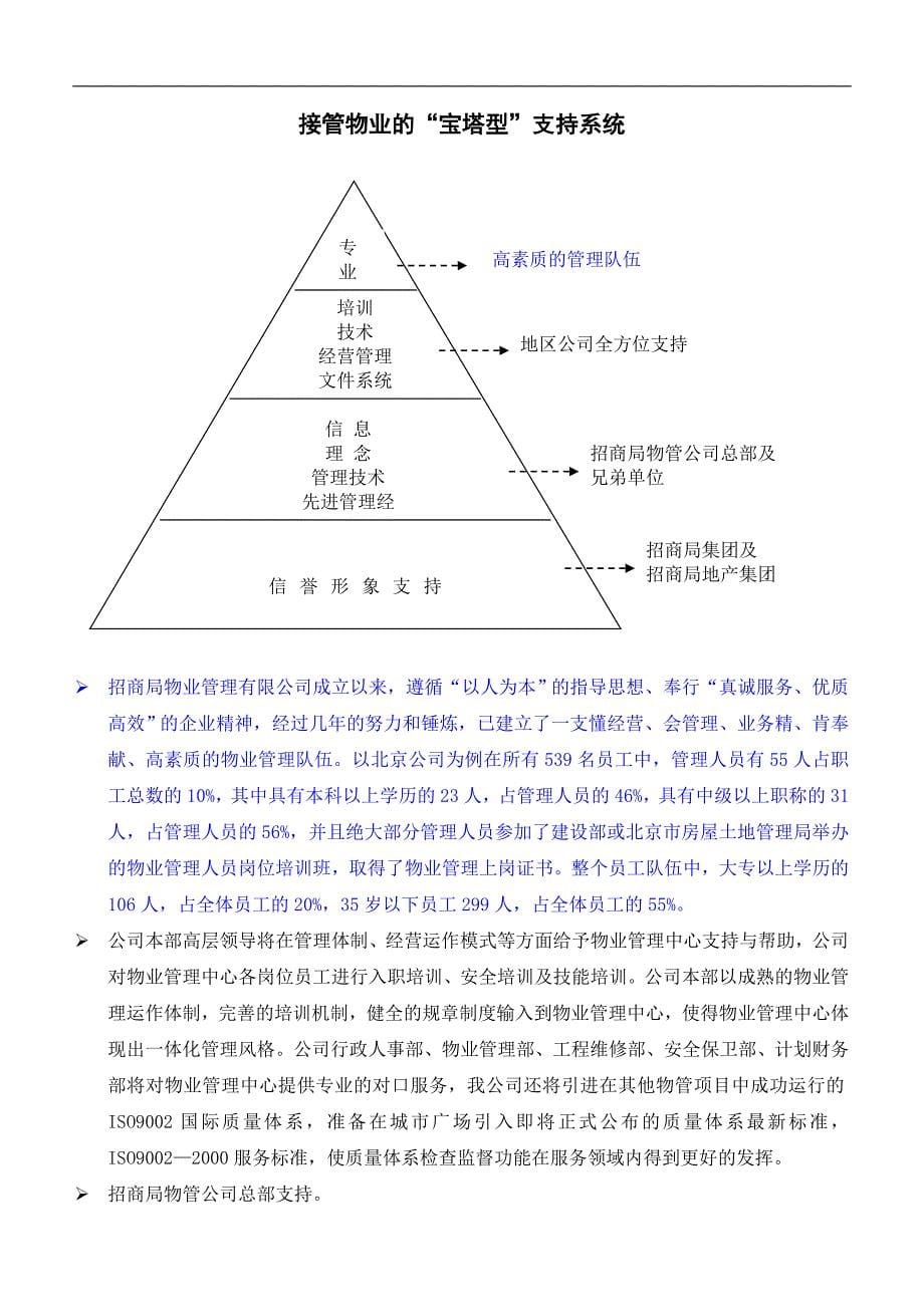 （招标投标）京港城市广场物业管理投标书(招商物业)_第5页