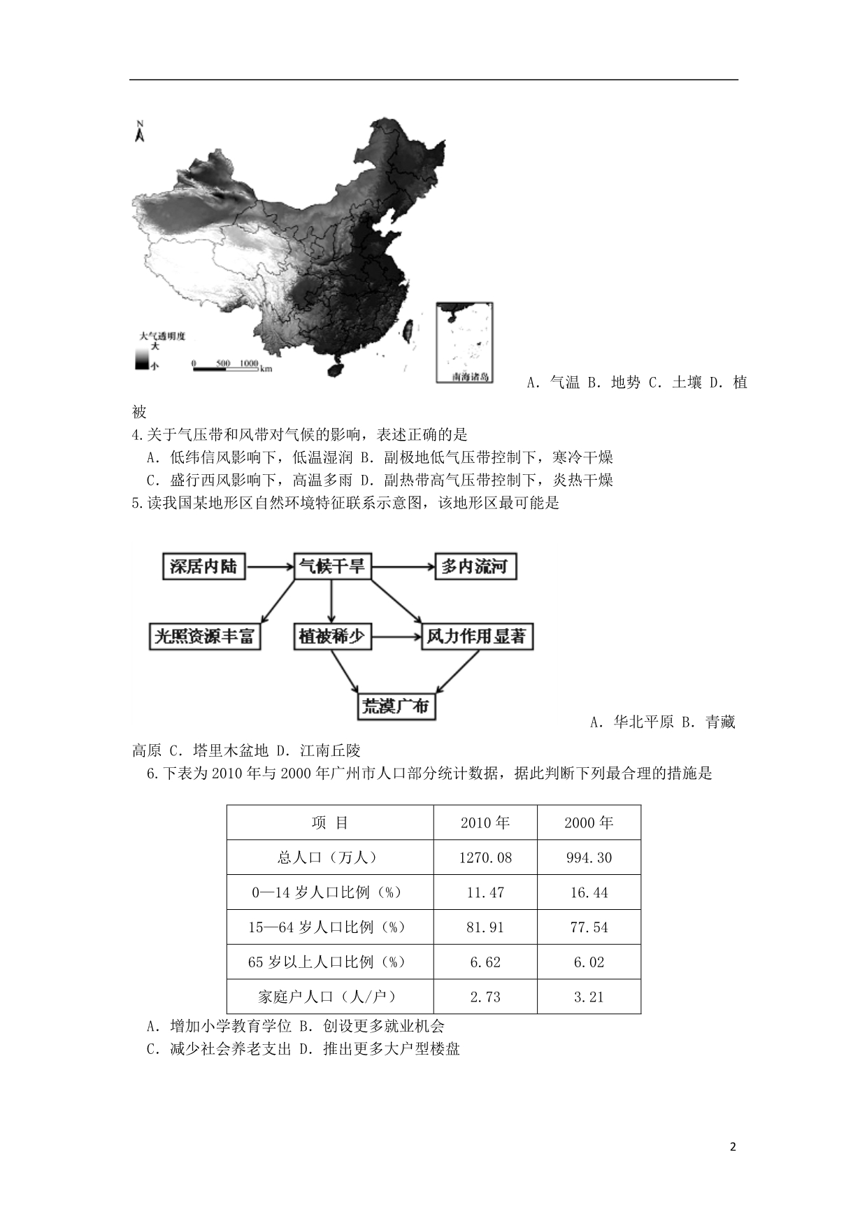 广东江门高三地理调研测试.doc_第2页