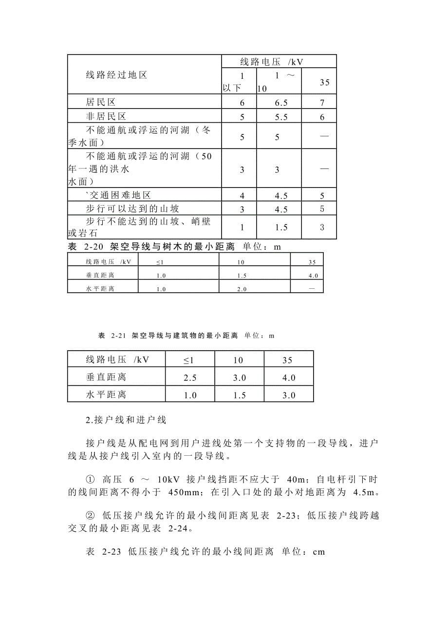 电气设备及线路间距_第5页