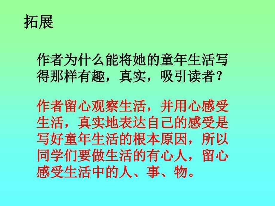 人教版五年级语文下册《祖父的园子》课件PPT_第5页