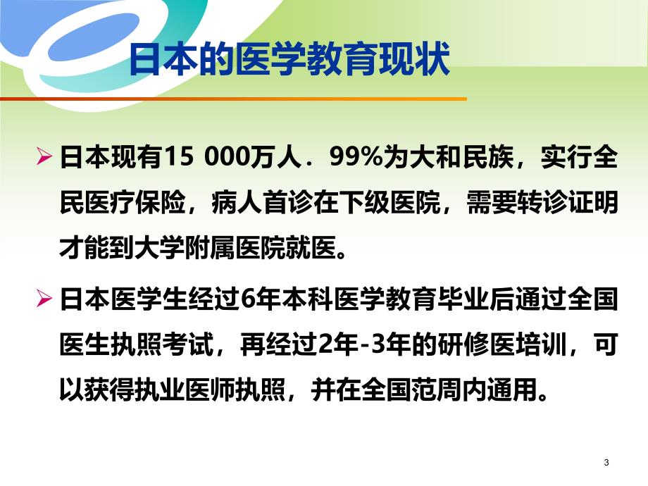 中日医学教育模式的对比与思考PPT课件_第3页