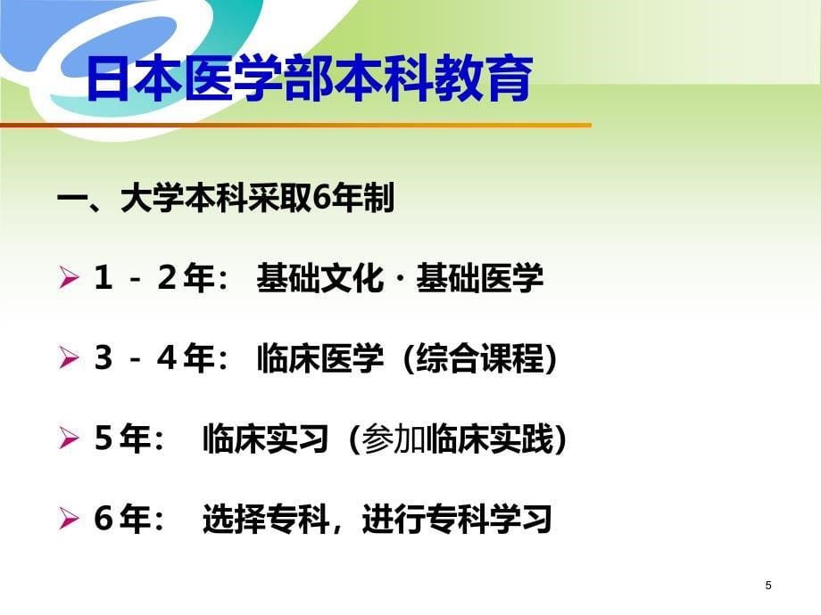 中日医学教育模式的对比与思考PPT课件_第5页